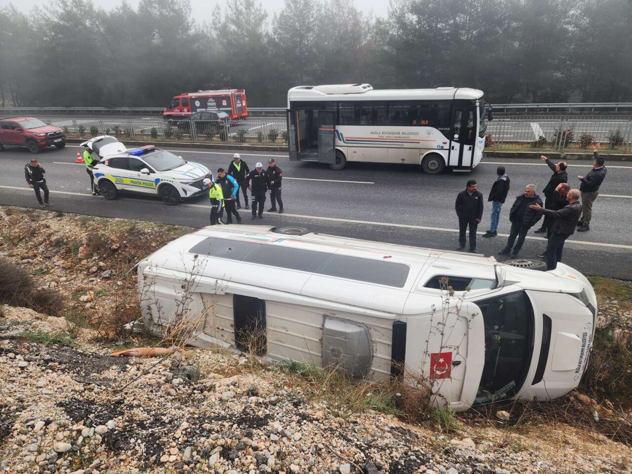 Muğla’da Sis Kazaya Neden Oldu: 13 Yaralı 5